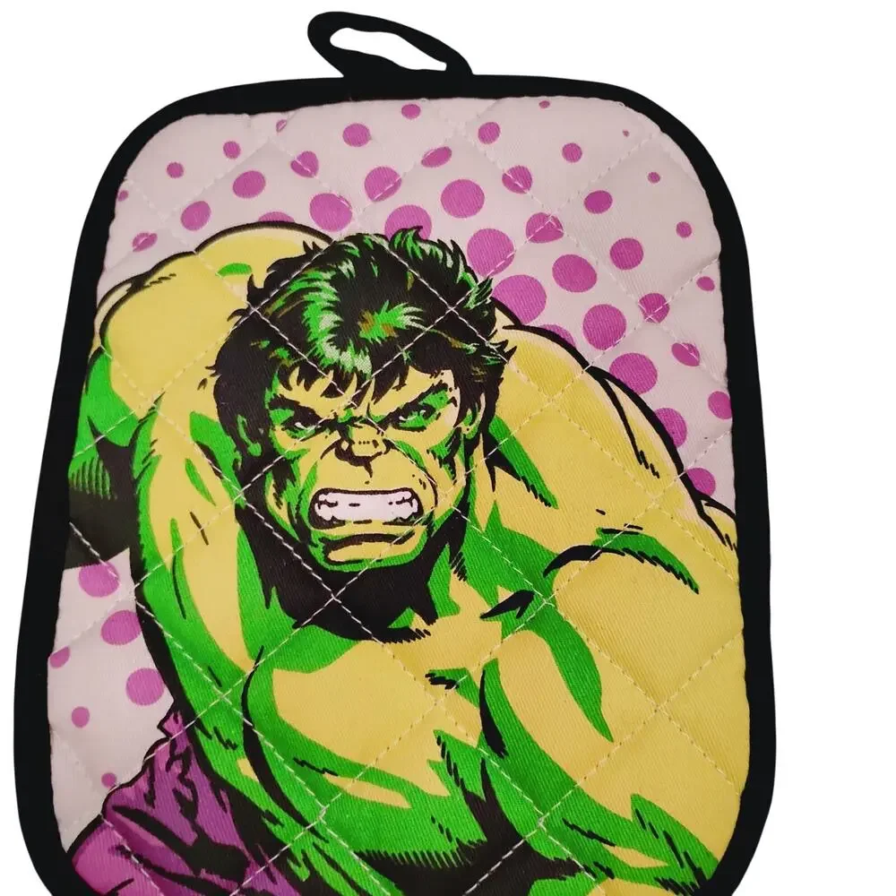 Marvel Eats Universe Incredible Hulk Potholder Oven Mitts Comic Superhero NWT